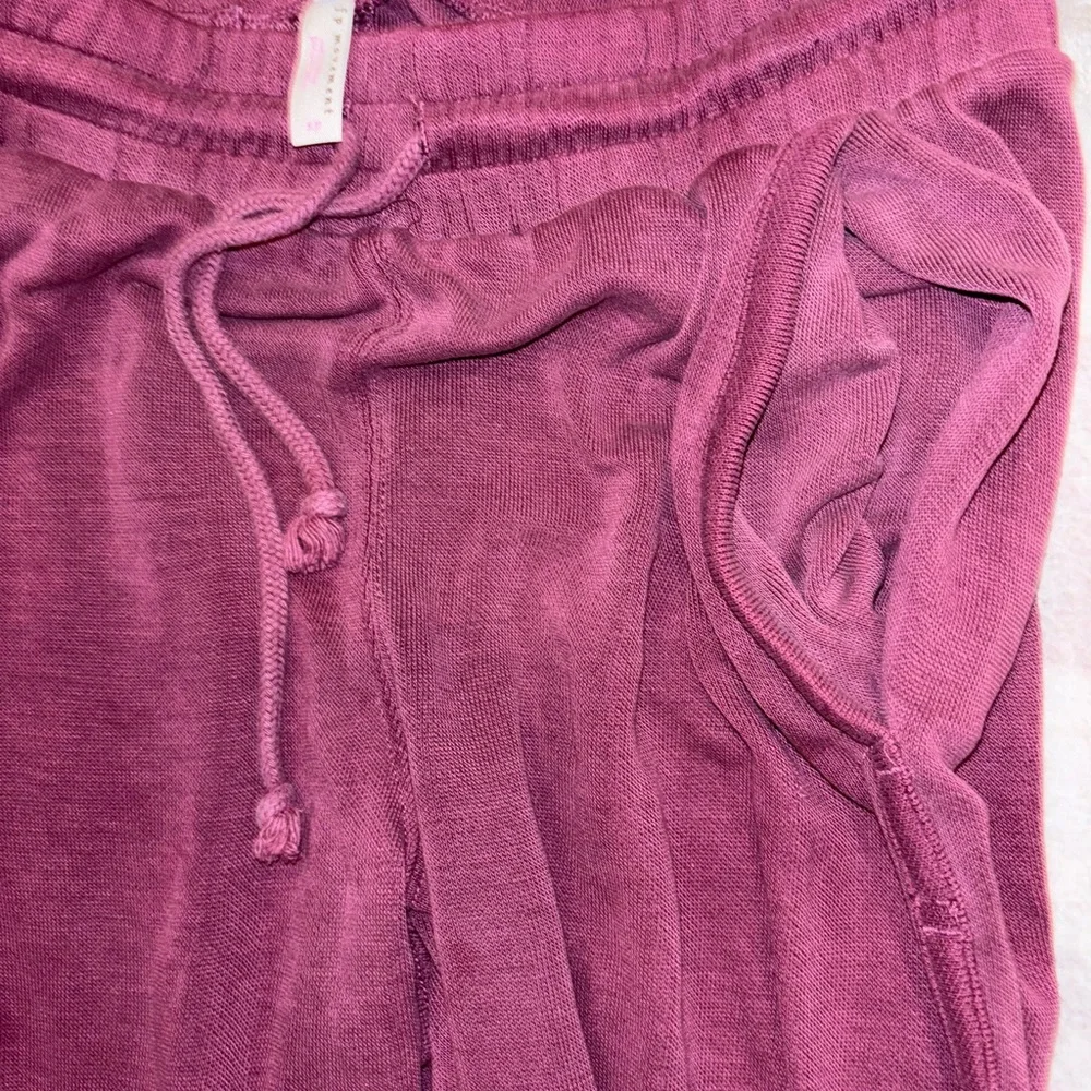 Maroon Free People Sweatpants